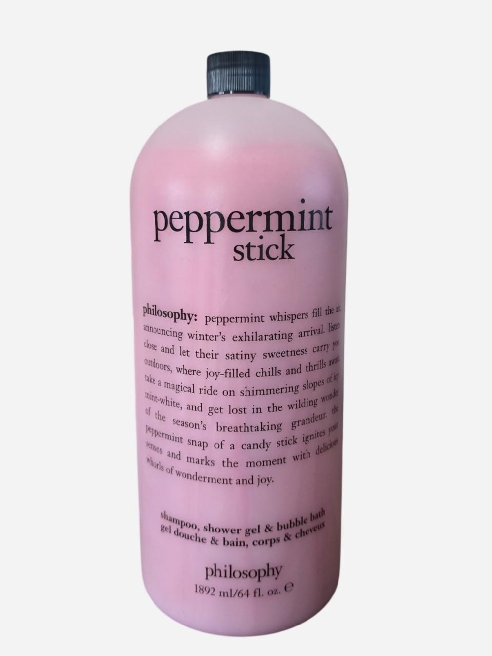 MEGA SIZE Philosophy Peppermint Stick 3-in-1 shampoo, shower gel & bubble bath